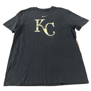 NWT Nike Kansas City Royals Camo Logo Short Sleeve Shirt Size Men's Large